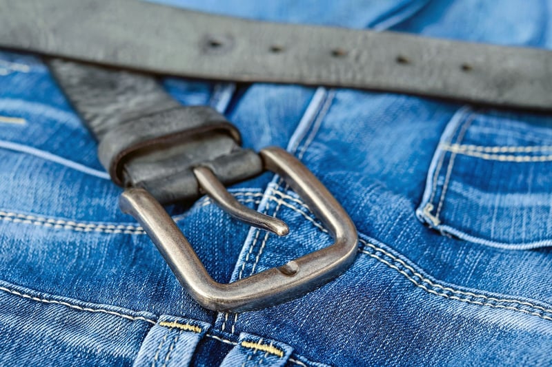 Patchwork denim jeans